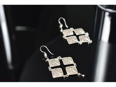 Vintage 925 Sterling Silver Earrings