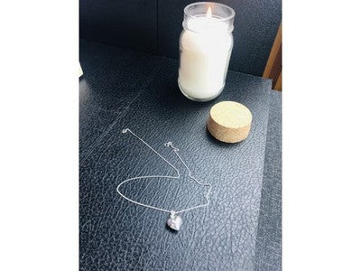 925 Sterling Silver "Heart" Chain With Pendant Italy