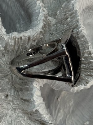 925 Sterling Silver Brown Tourmaline Ring Size 7