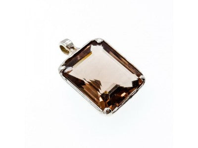 925 Sterling Silver Brown Tourmaline Pendant