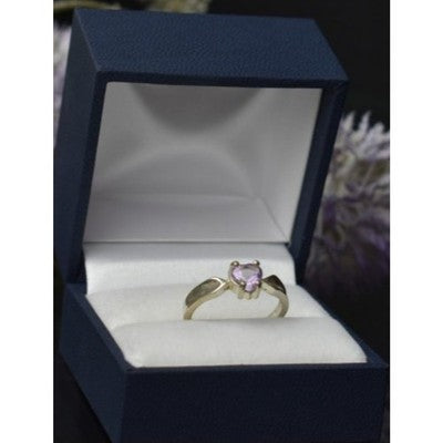 925 Sterling Silver Amethyst Ring Size 6.5