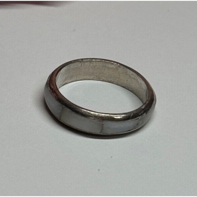 925 Sterling Silver Abalone Ring Size 5.5