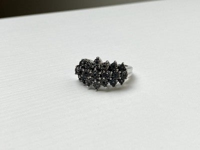 925 Sterling Silver Spinel Ring Size 8