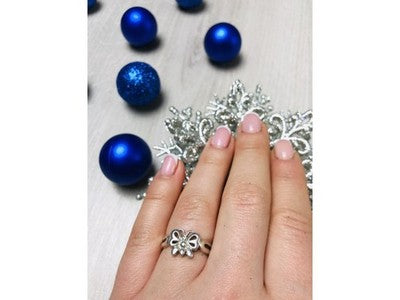 925 Sterling Silver "Butterfly" Ring Size 8