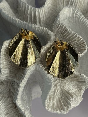 Unique Gold Plated Earrings Length 1.15 Inch