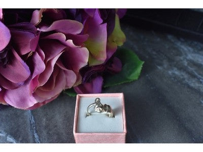 Handmade 925 Sterling Silver "Cat" Ring Size 6.5