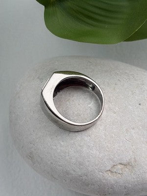 Men's 925 Sterling Silver White & Black Diamonds 0.17 ctw Ring Size 10