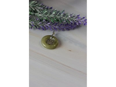 925 Sterling Silver Jadeite Pendant