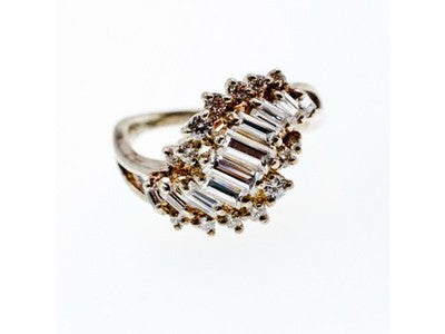 925 Sterling Silver CZ Ring Size 11.5