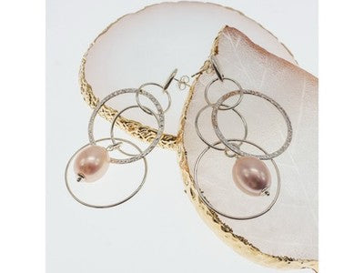 925 Sterling Silver Pearls Earrings