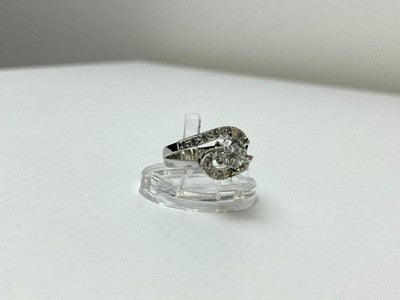 925 Sterling Silver White/Colorless CZ Ring Size 5.5