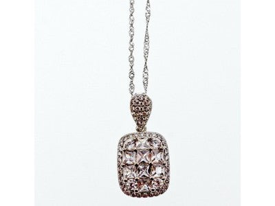925 Sterling Silver CZ Chain With Pendant