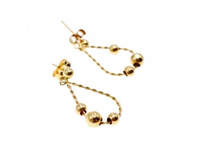 14K Yellow Gold "Perfection" Earrings