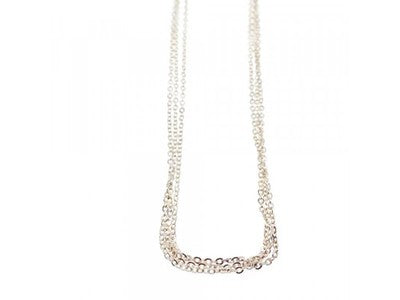 925 Sterling Silver "3 Chains" Necklace