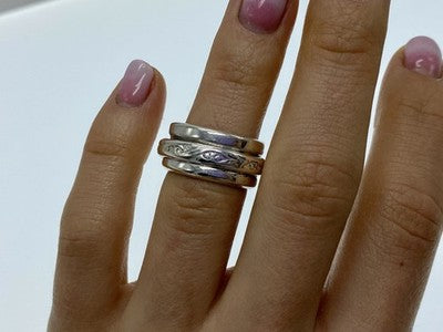925 Sterling Silver "Spinner" Ring Size 5.5