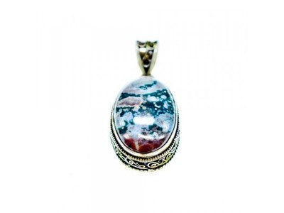 925 Sterling Silver Jasper Chain With Pendant