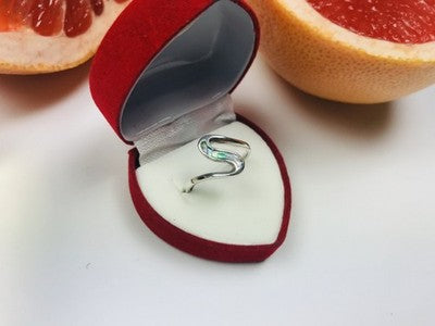 925 Sterling Silver Haliotis Ring Size 7.5