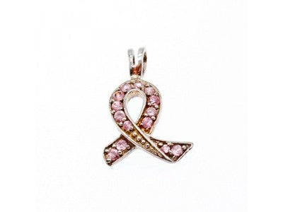 925 Sterling Silver Pink CZ Pendant