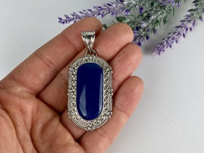 Pendant With Blue Agate