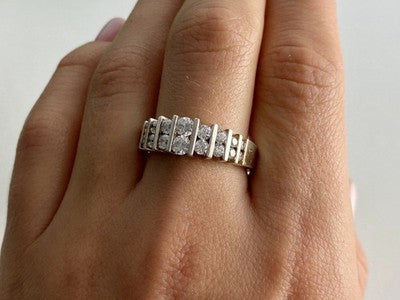 925 Sterling Silver CZ Ring Size 11.75