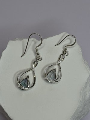 925 Sterling Silver Alexandrite Earrings Length 1.8 Inch