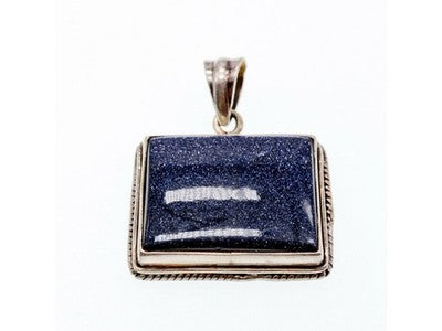 925 Sterling Silver Sodalite Pendant