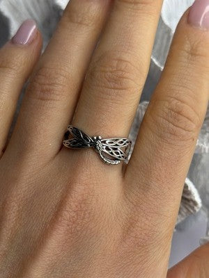 Dragonfly 925 Sterling Silver Ring Size 9