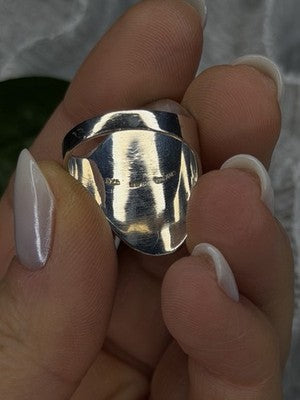 Minimalist 925 Sterling Silver Ring Size 8