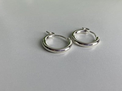 925 Sterling Silver Hoops Earrings
