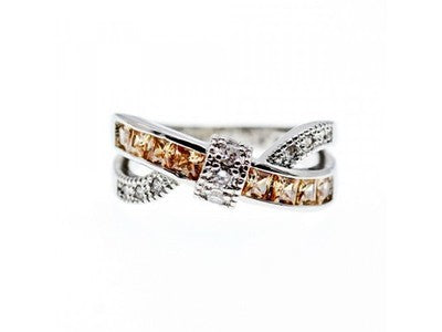 925 Sterling Silver CZ Ring Size 12.5