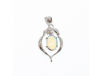 925 Sterling Silver Opal Pendant