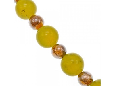 Beautiful Bracelet with Agate & Sterling Silver Clasp "Grape"