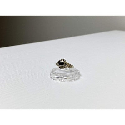 Vintage 925 Sterling Silver Black Onyx Ring Size 5.5