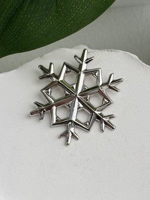 1980 Gorham 925 Sterling Silver Snowflake Pendant