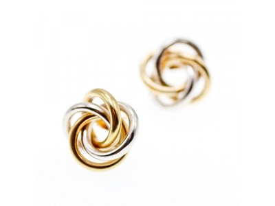 14K White & Yellow Gold Earrings