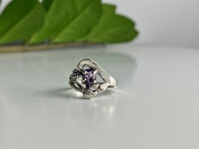 925 Sterling Silver Tanzanite Ring Size 7