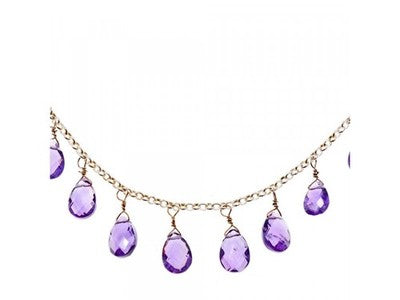 925 Sterling Silver Jewelry Glass Necklace