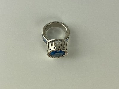 925 Sterling Silver CZ Ring Size 6.5