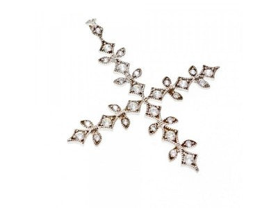 925 Sterling Silver CZ "Snowflake" Pendant
