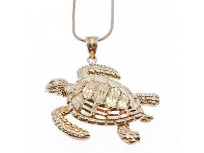925 Sterling Silver "Turtle" Chain with Pendant Italy