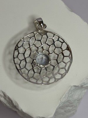 925 Sterling Silver Alexandrite Pendant Length 1.8 Inch