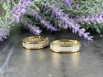 Milor 925 Sterling Silver Gold Plated Earrings Italy