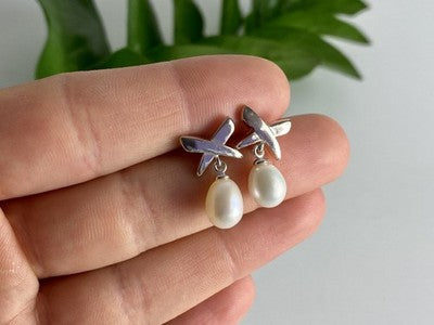 925 Sterling Silver Pearls Earrings