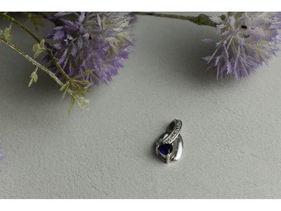 925 Sterling Silver London Blue Topaz Pendant