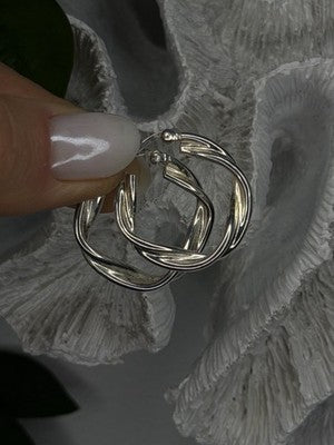 Minimalism Elegant 925 Sterling Silver Earrings