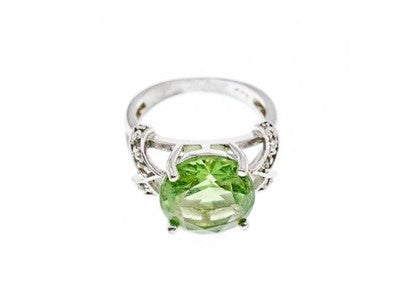 925 Sterling Silver CZ Ring Size 7