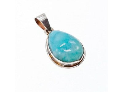 925 Sterling Silver Larimar Pendant