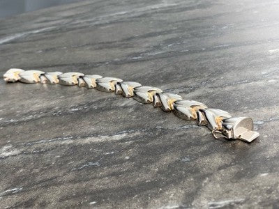 Vintage 925 Sterling Silver Bracelet Italy Milor