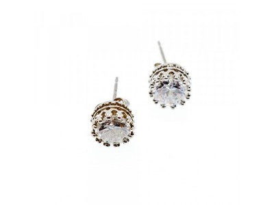 925 Sterling Silver CZ Stud Earrings