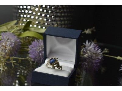 Vintage 925 Sterling Silver Sodalite Ring Size 10
